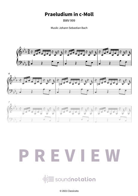 Praeludium in c-Moll - Preview Page 1