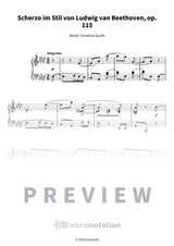 Scherzo im Beethoven-Stil über „Ach du lieber Augustin“ - Preview Page 1