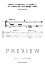 Die vier Jahreszeiten, Konzert Nr. 2 - Der Sommer - Preview Page 1
