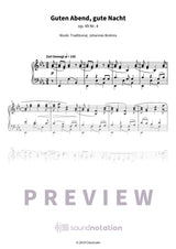 Guten Abend, gute Nacht (Wiegenlied) - Preview Page 1