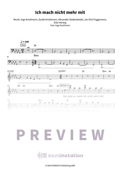 Ich mach nicht mehr mit - Preview Page 1
