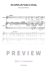 Sie entfloh, die Taube so minnig - Preview Page 1