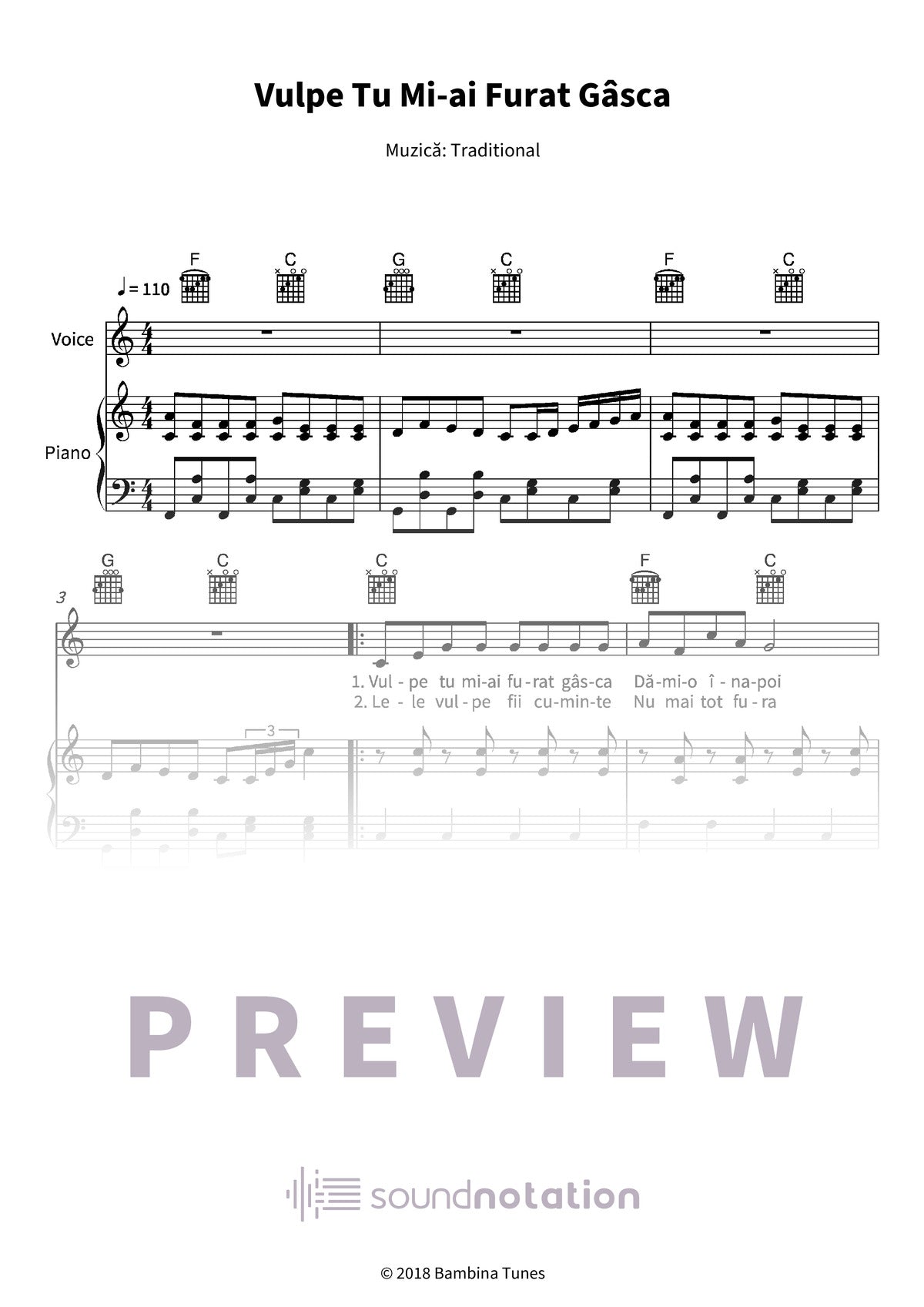 Vulpe Tu Mi-ai Furat Gâsca - Preview Page 1