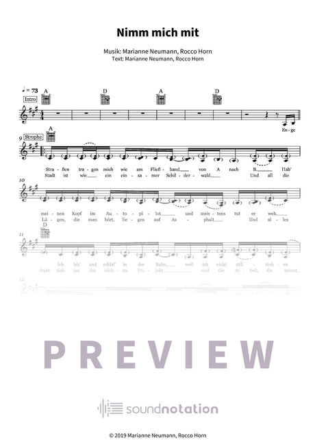 Nimm mich mit - Preview Page 1