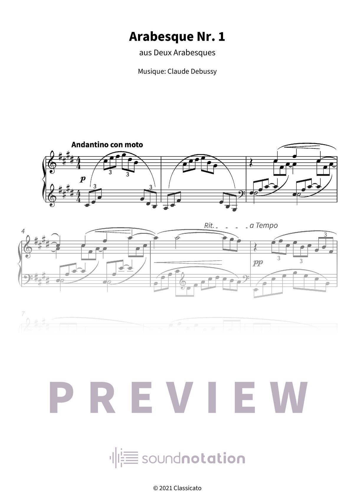 Arabesque Nr. 1 - Preview Page 1