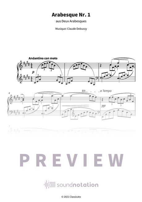Arabesque Nr. 1 - Preview Page 1