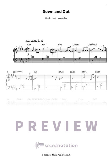 Joel Lyssarides’ Piano Book - Preview Page 1