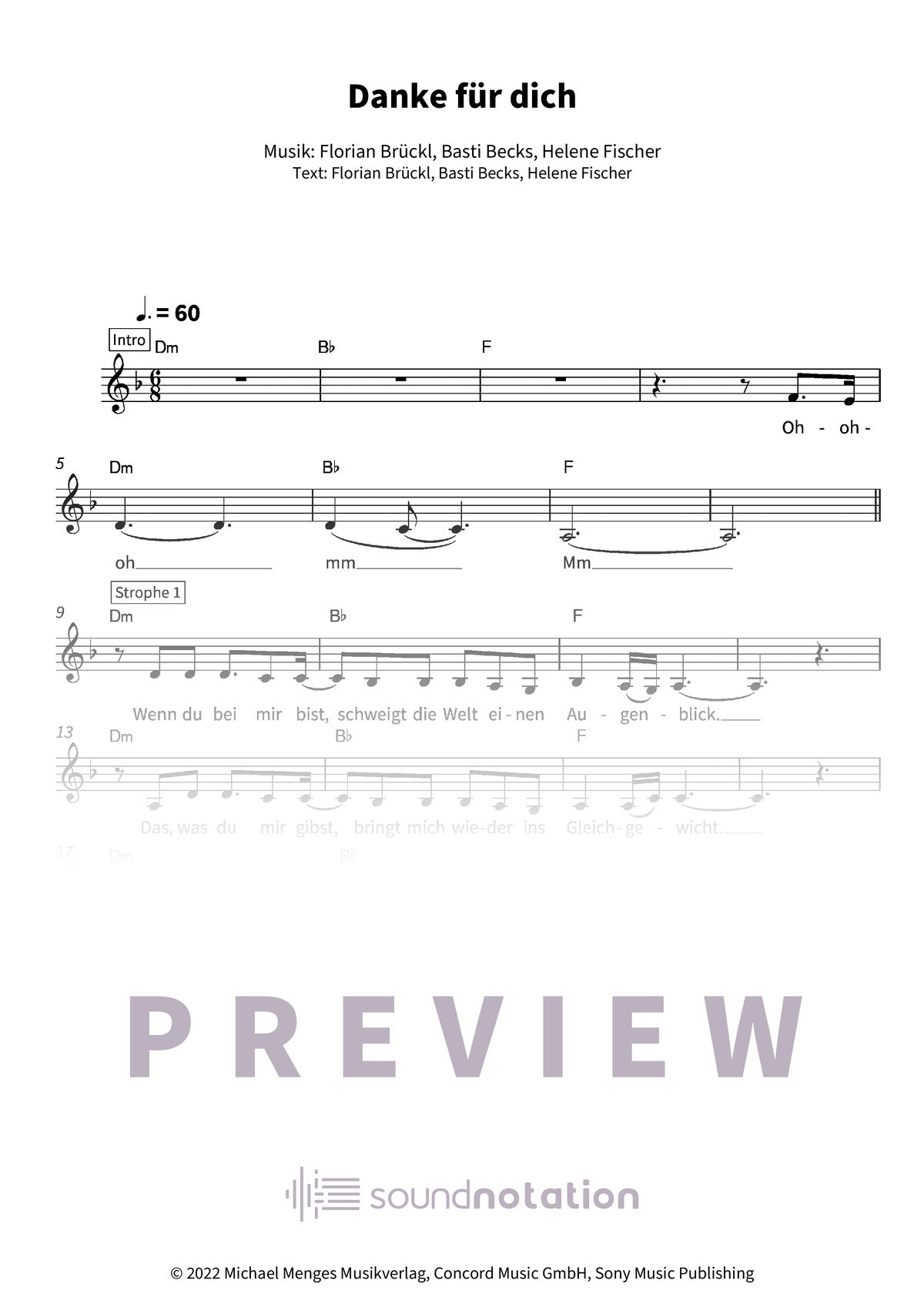 Danke für dich - Preview Page 1