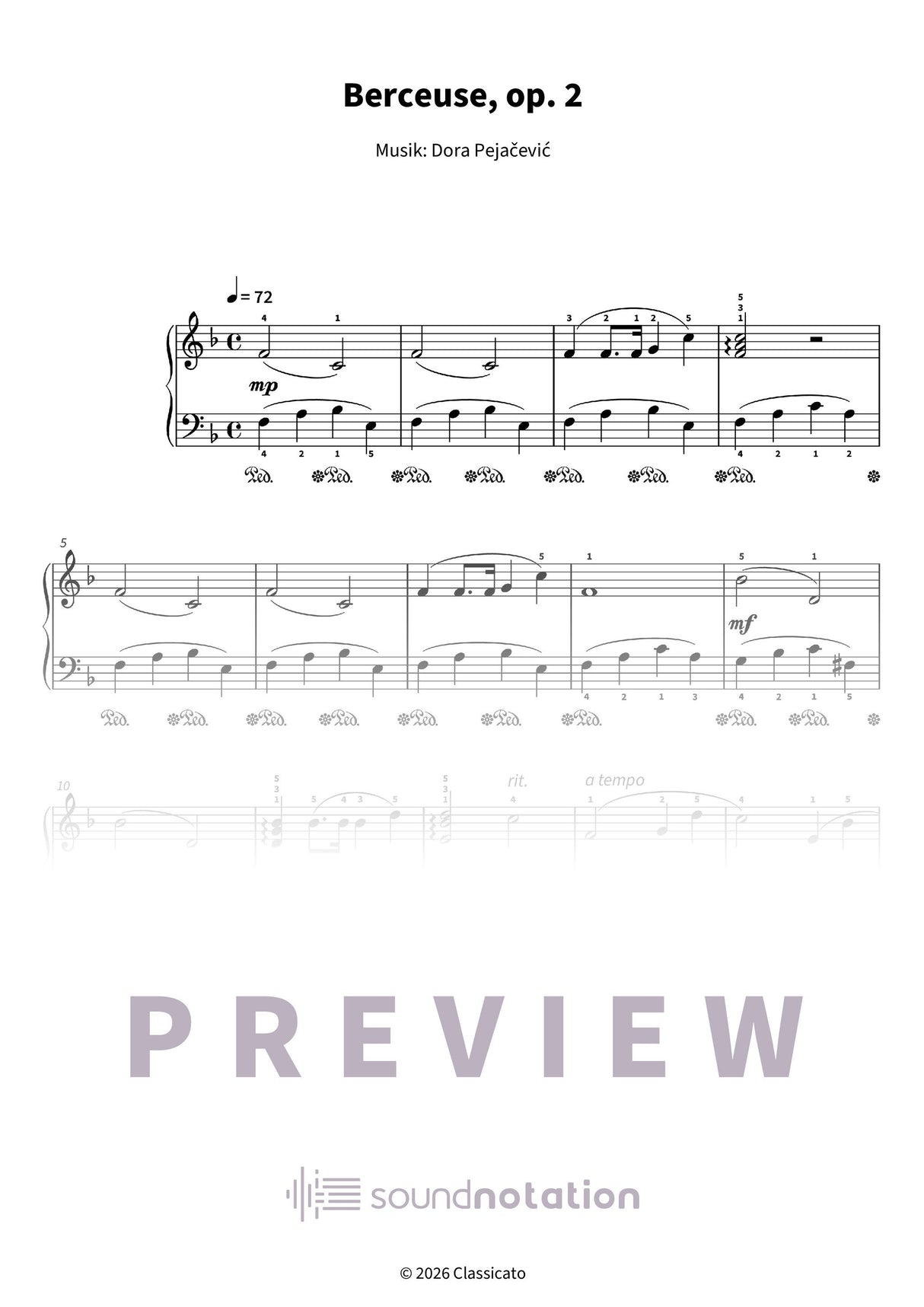 Berceuse - Preview Page 1