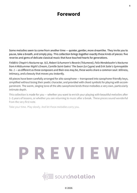 Gentle Sounds on the Alto Sax - Preview Page 1