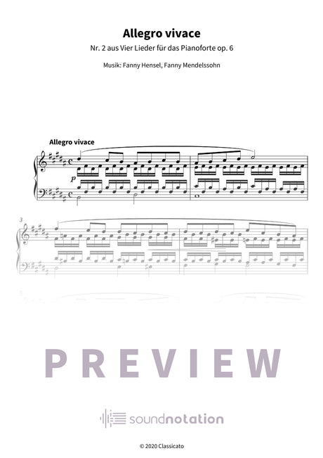 Allegro vivace - Preview Page 1