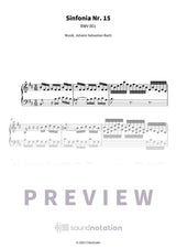Sinfonia Nr. 15 - Preview Page 1
