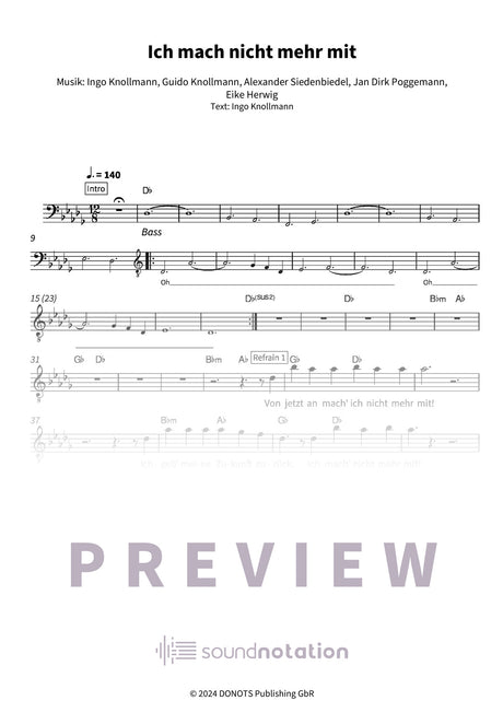 Ich mach nicht mehr mit - Preview Page 1