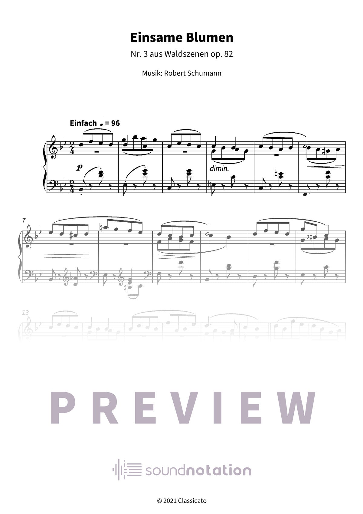 Einsame Blumen - Preview Page 1