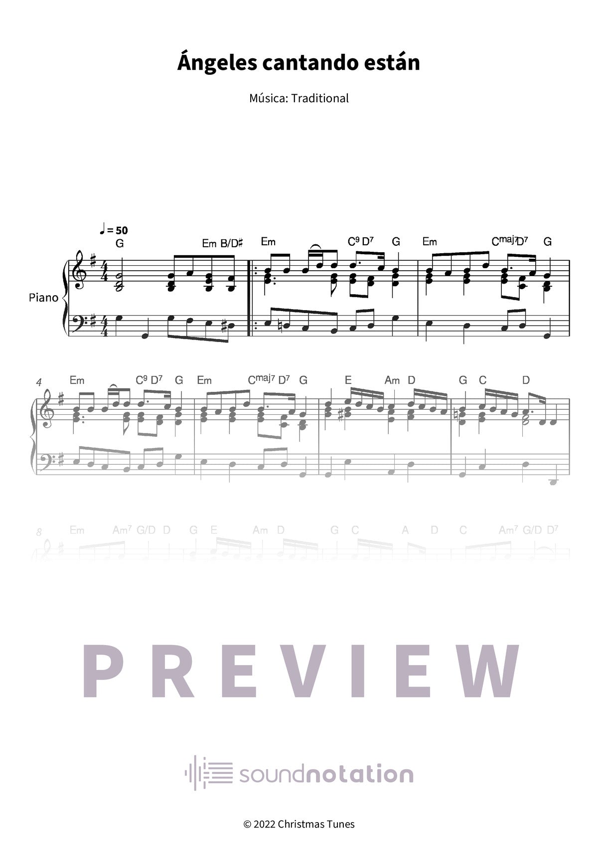 Ángeles cantando están - Preview Page 1