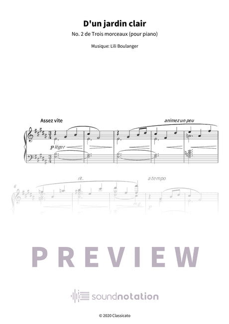 D'un jardin clair - Preview Page 1