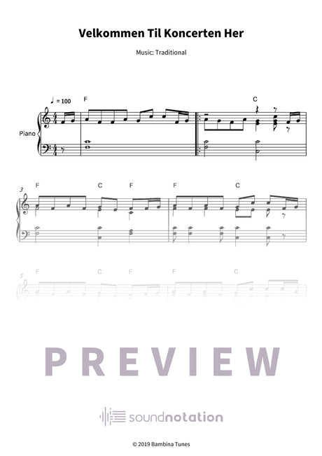 Velkommen Til Koncerten Her - Preview Page 1