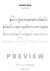 Alabama Song - Preview Page 1
