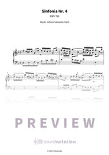 Sinfonia Nr. 4 - Preview Page 1