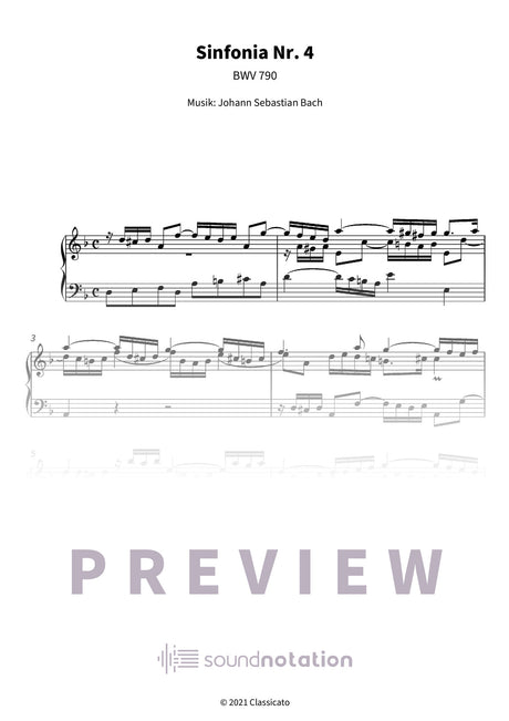 Sinfonia Nr. 4 - Preview Page 1