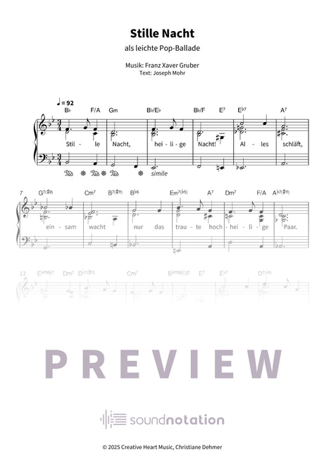 Stille Nacht - Preview Page 1
