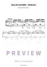 Deux Airs de Ballet ‒ Moderato - Preview Page 1
