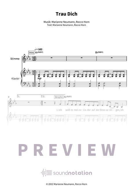 Trau Dich - Preview Page 1