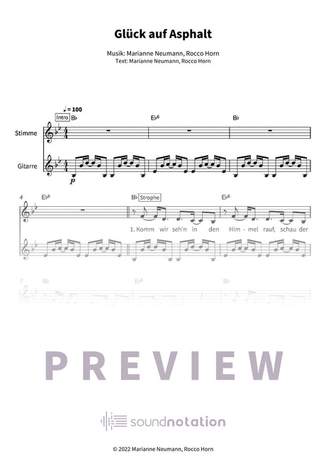 Glück auf Asphalt - Preview Page 1