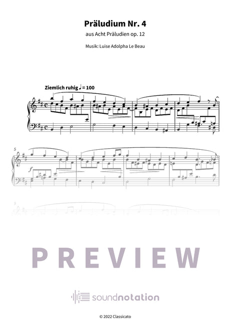Präludium Nr. 4 - Preview Page 1