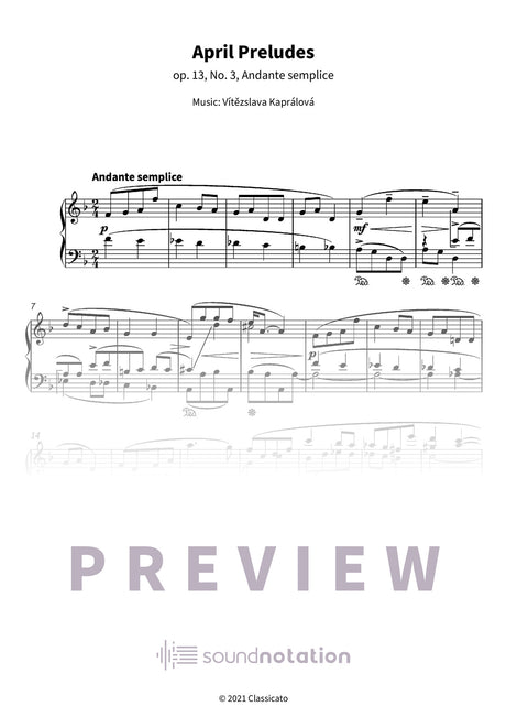 April Preludes - Preview Page 1