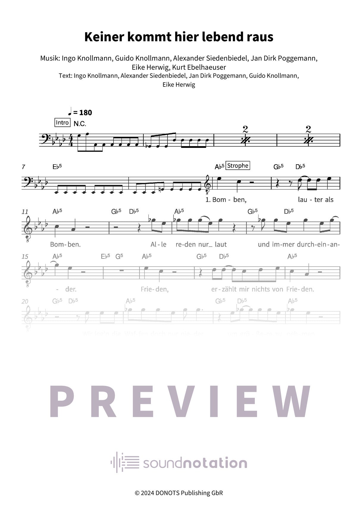 Keiner kommt hier lebend raus - Preview Page 1