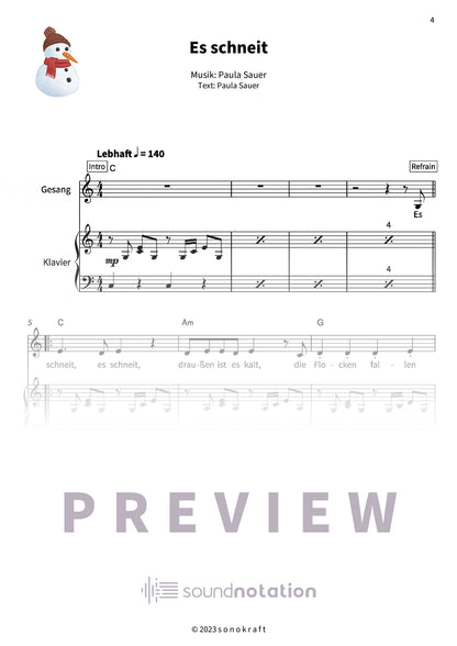 Es schneit - Preview Page 1