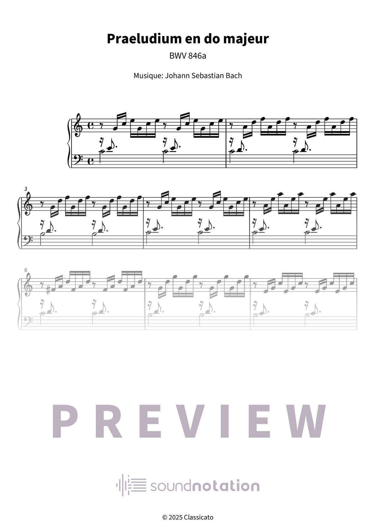 Praeludium en do majeur - Preview Page 1