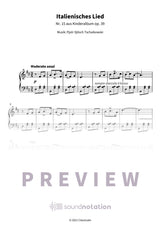 Italienisches Lied - Preview Page 1