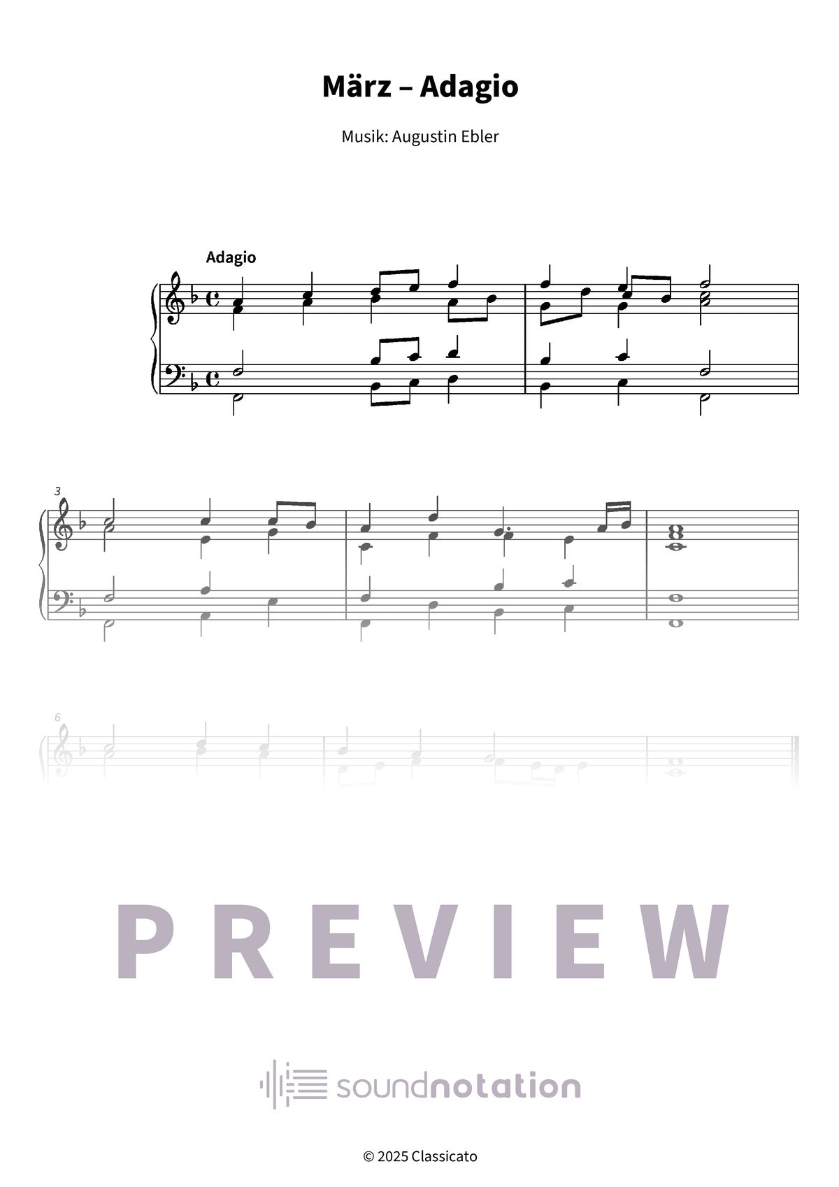 März – Adagio - Preview Page 1