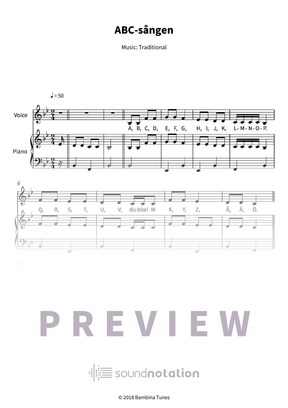 ABC-sången - Preview Page 1