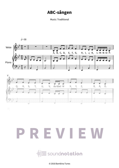 ABC-sången - Preview Page 1