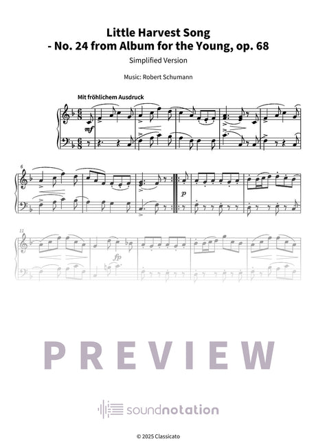 Little Harvest Song - Preview Page 1