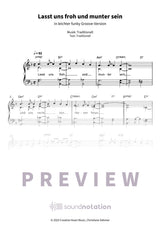 Lasst uns froh und munter sein - Preview Page 1
