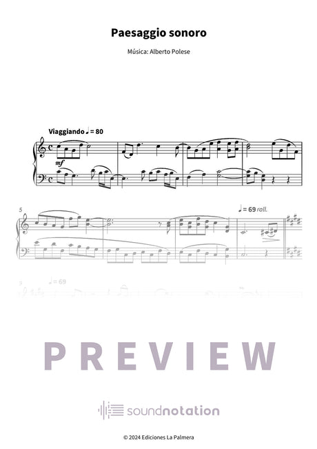 Paesaggio sonoro - Preview Page 1