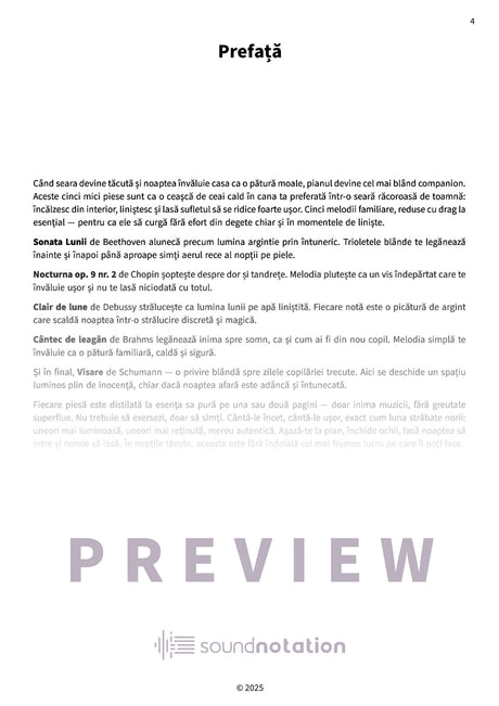 Piese nocturne visătoare - Preview Page 1