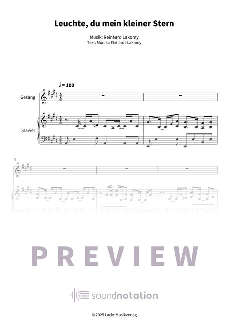 Leuchte, du mein kleiner Stern - Preview Page 1