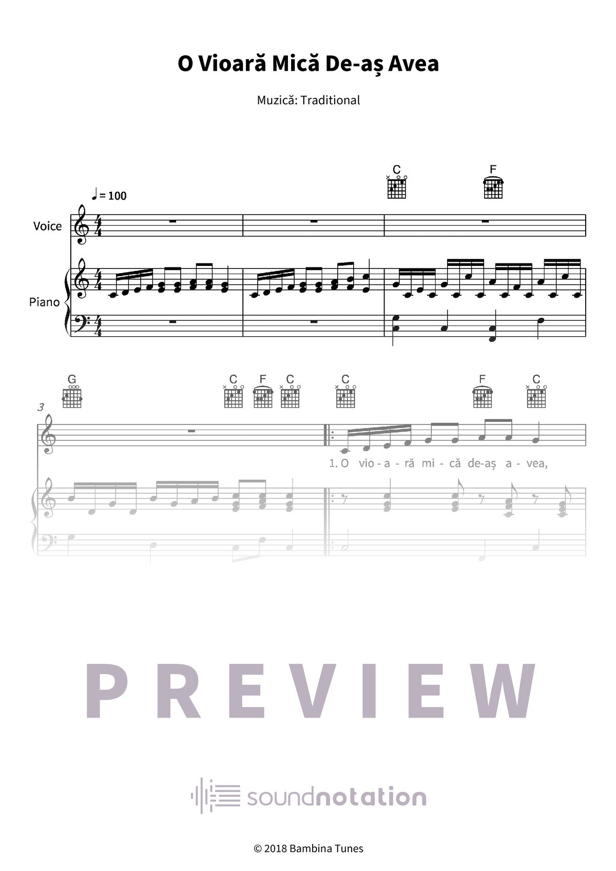O Vioară Mică De-aș Avea - Preview Page 1