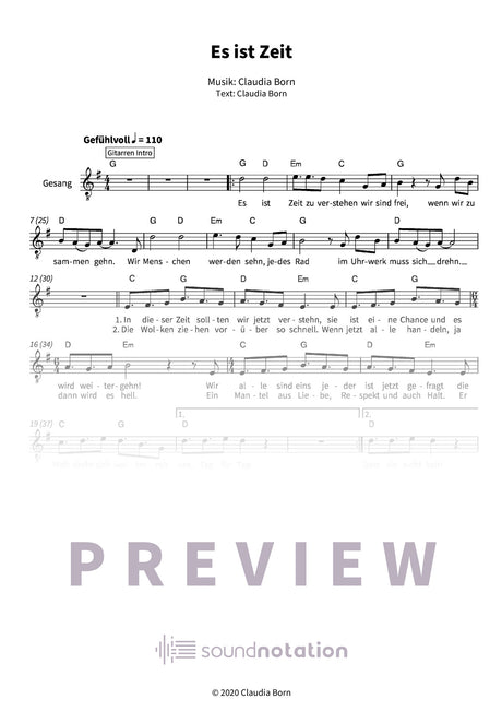 Es ist Zeit - Preview Page 1