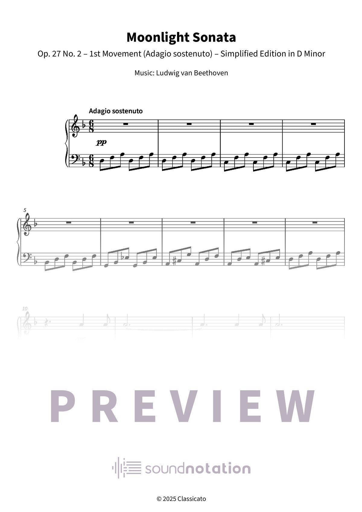 Moonlight Sonata - Preview Page 1