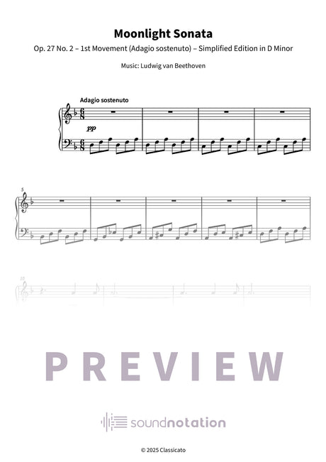 Moonlight Sonata - Preview Page 1