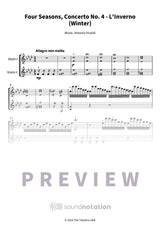 Four Seasons, Concerto No. 4 - L'Inverno (Winter) - Preview Page 1