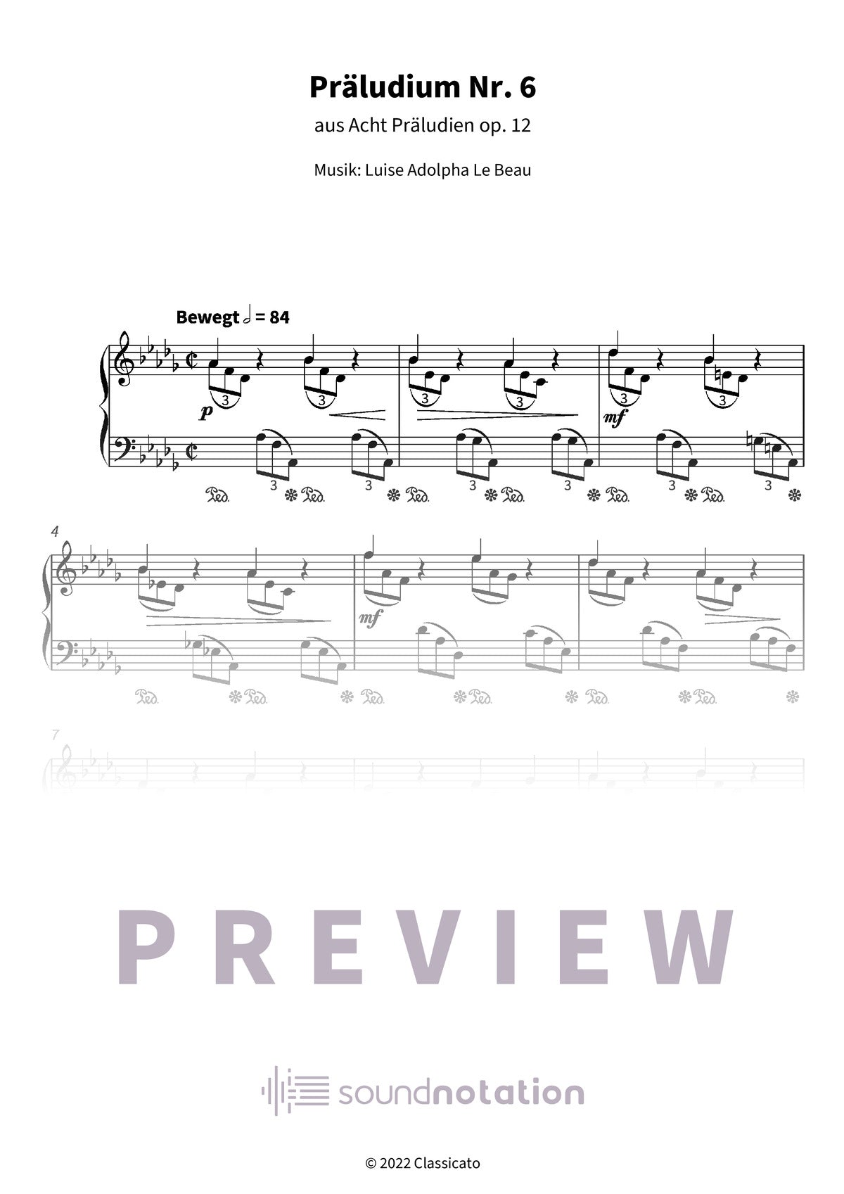 Präludium Nr. 6 - Preview Page 1