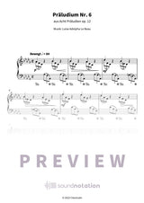 Präludium Nr. 6 - Preview Page 1