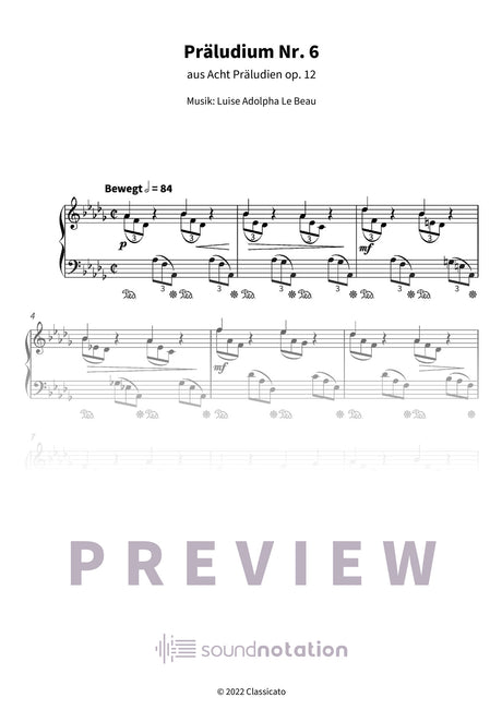Präludium Nr. 6 - Preview Page 1